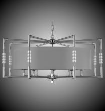  CH3705-32G-36G-ST-HL - 8 Light Magro Drum Shade Chandelier